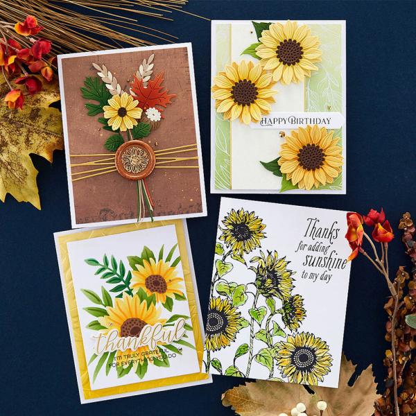 Spellbinders - Schablone "Sunflower" Layered Stencil