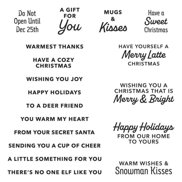 Spellbinders - Stempelset "Santa’s Sippin’ Sayings" Clear Stamps