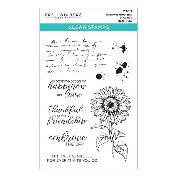 Spellbinders - Stempelset "Sunflower Greetings" Clear Stamps