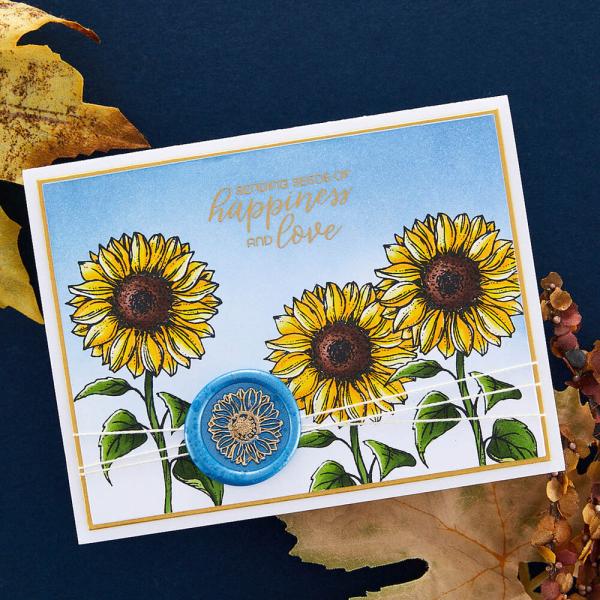 Spellbinders - Stempelset "Sunflower Greetings" Clear Stamps