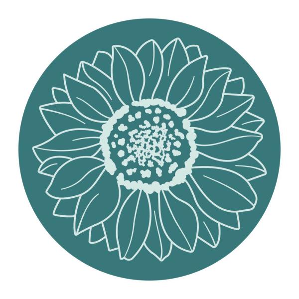 Spellbinders - Wachssiegel Stempel "Sunflower" Waxs Seal Stamp