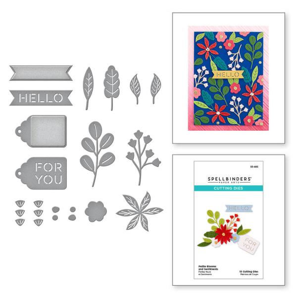 Spellbinders - Stanzschablone "Petite Blooms and Sentiments" Dies