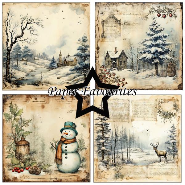 Paper Favourites - Designpapier "Winter" Paper Pack 12x12 Inch 8 Bogen