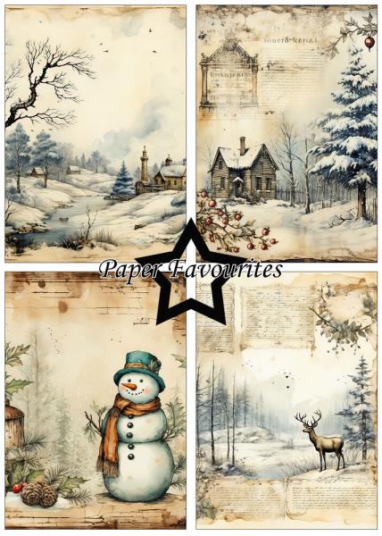 Paper Favourites - Designpapier "Winter" Paper Pack A5 - 24 Bogen