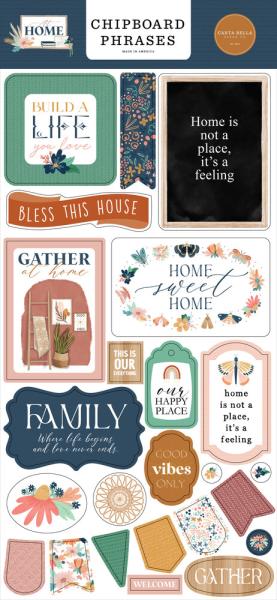 Carta Bella - Chipboard Sticker 6x13 Inch "At Home "