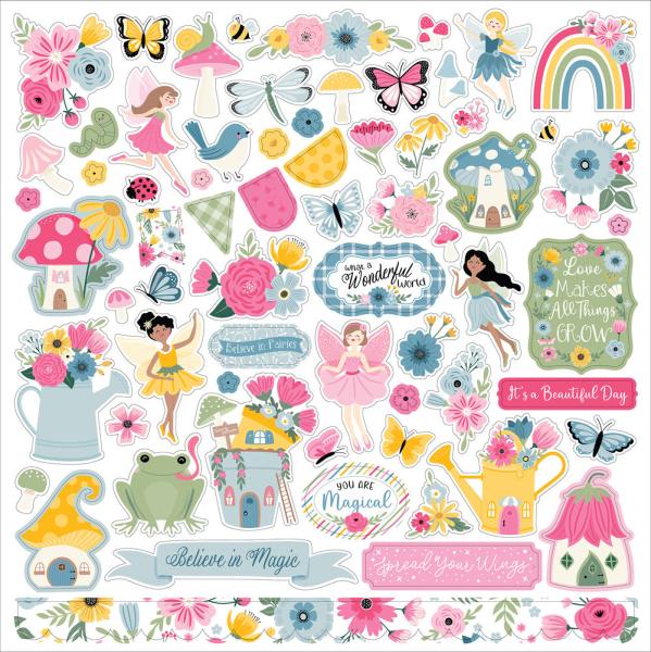 Echo Park - Designpapier "Fairy Garden" Collection Kit 12x12 Inch - 12 Bogen