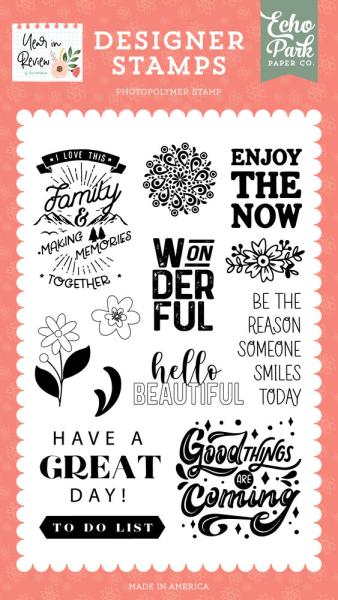 Echo Park - Stempelset "Enjoy The Now" Clear Stamps