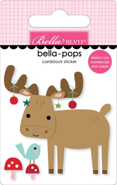 Bella BLVD - 3D Sticker "Merry Christmoose" Bella Pops