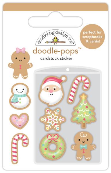 Doodlebug Design - Sticker "Christmas Cookies" Doodle-Pops 