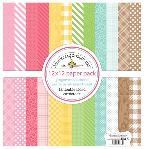 Doodlebug Design - Designpapier  "Petite Prints" Paper Pack 12x12 Inch - 12 Bogen