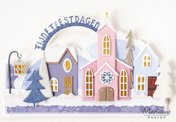 Marianne Design - Präge- und Stanzschalone "Houses" Collectables Dies