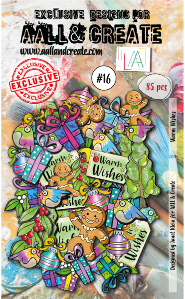 AALL and Create - Stanzteile "Warm Wishes" Ephemera Die-Cuts