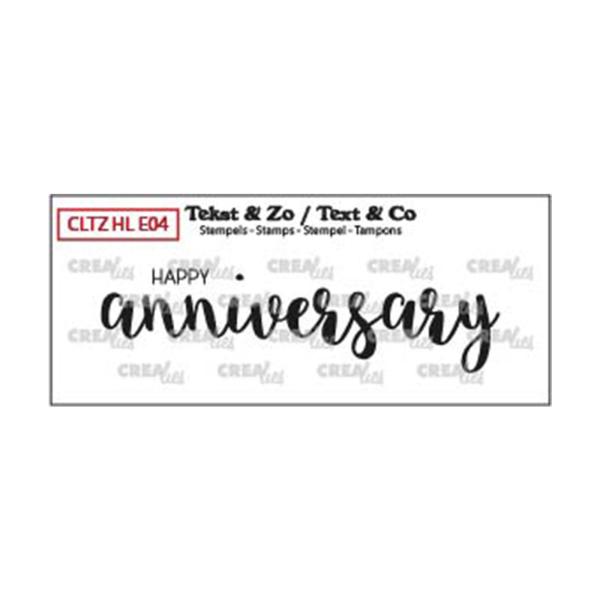 Crealies - Stempel "Happy anniversary" Clear stamps