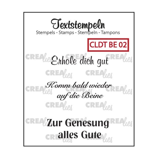 Crealies - Stempelset "Gute Besserung 02" Clear stamps