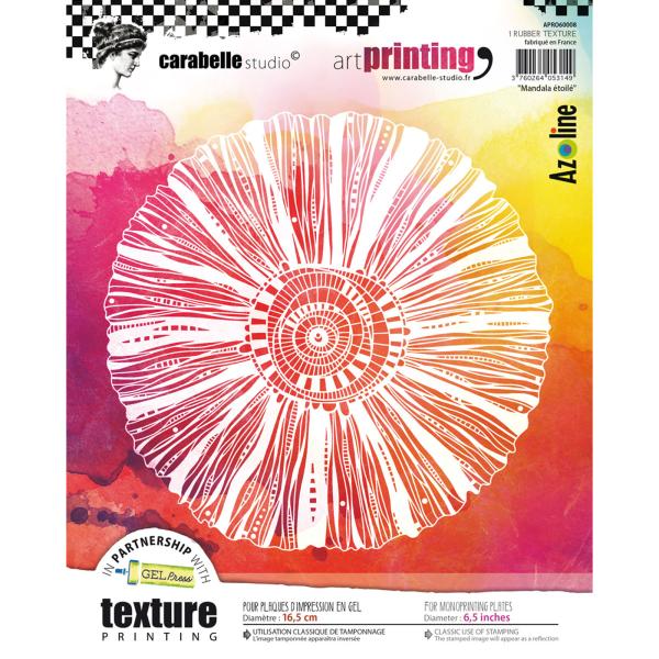 Carabelle Studio - Druckplatte "Kreis Sternmandala" Art Printing