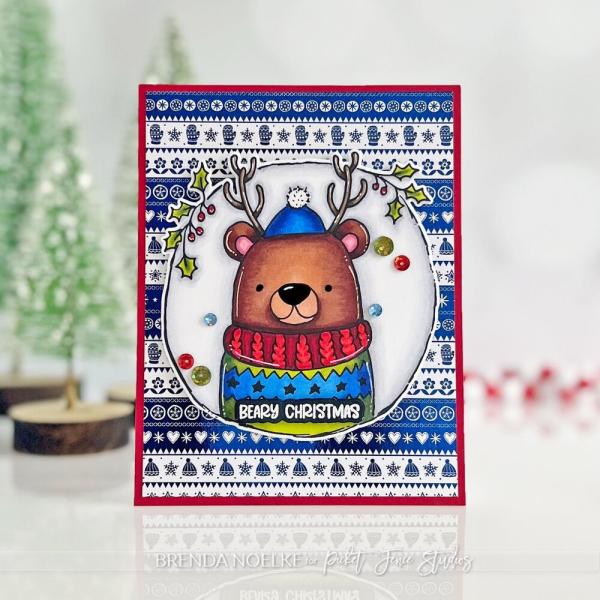 Picket Fence Studios - Stempelset "Beary Christmas to You" Clear stamps