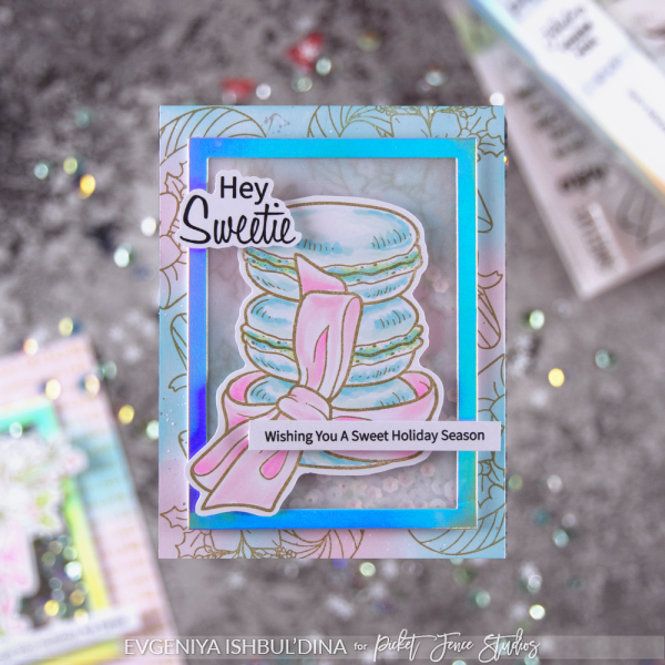 Picket Fence Studios - Stempelset "Macarons are Meant to Help" Clear stamps