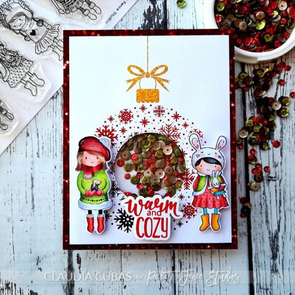 Picket Fence Studios - Stempelset "Merry Christmas Friends" Clear stamps