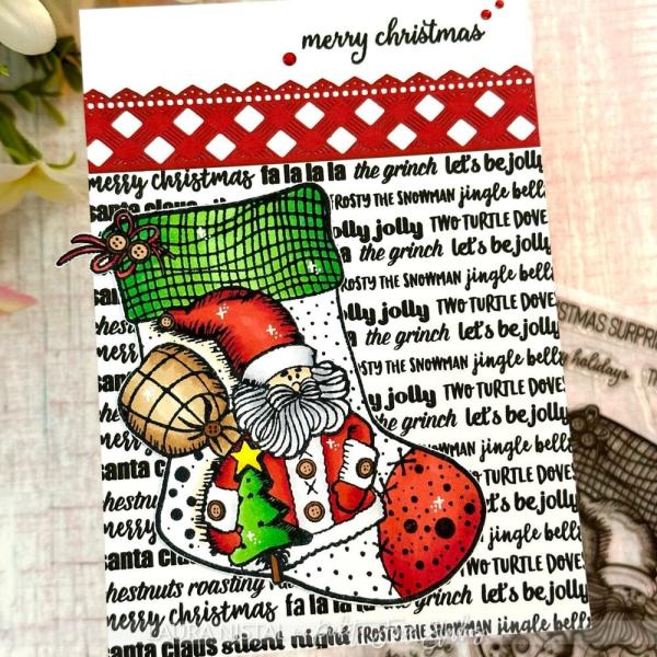 Picket Fence Studios - Stempelset "Stocking Full of Coal" Clear stamps