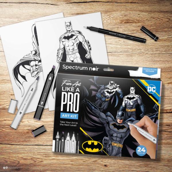 Spectrum Noir - Alkohoholmarker "Batman" Fan-Art Like a Pro Art Kit 