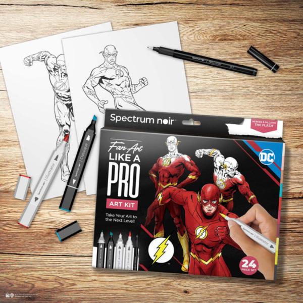 Spectrum Noir - Alkohoholmarker "The Flash" Fan-Art Like a Pro Art Kit 