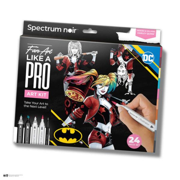 Spectrum Noir - Alkohoholmarker "Harley Quinn" Fan-Art Like a Pro Art Kit 