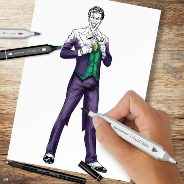 Spectrum Noir - Alkohoholmarker "The Joker" Fan-Art Like a Pro Art Kit 