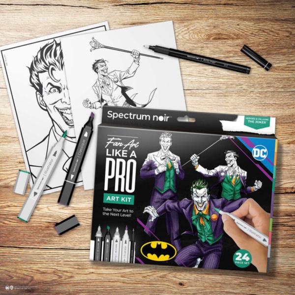 Spectrum Noir - Alkohoholmarker "The Joker" Fan-Art Like a Pro Art Kit 