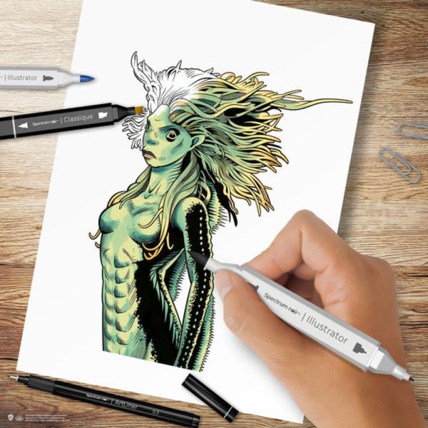 Spectrum Noir - Alkohoholmarker "Magical Creatures" Fan-Art Like a Pro Art Kit 