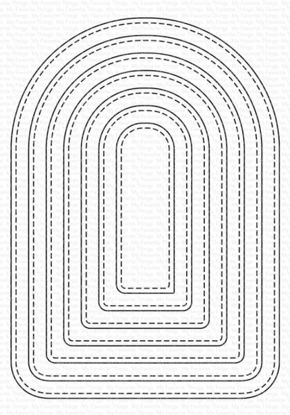 My Favorite Things - Stanzschablone "Stitched Rounded Arch STAX" Die-namics