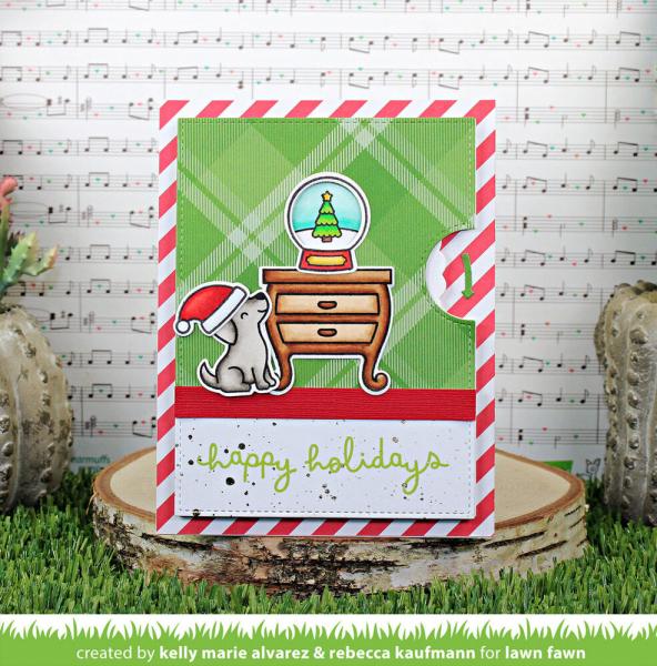 Lawn Fawn - Stempelset "Little Snow Globe: Dog" Clear Stamps