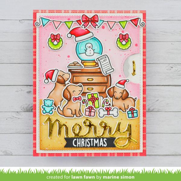 Lawn Fawn - Stempelset "Little Snow Globe: Dog" Clear Stamps