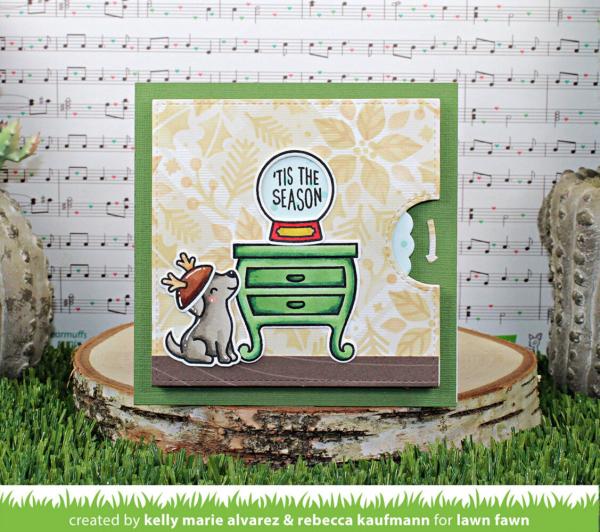 Lawn Fawn - Stanzschablone "Reveal Wheel Little Snow Globe: Dog" Add-on Die