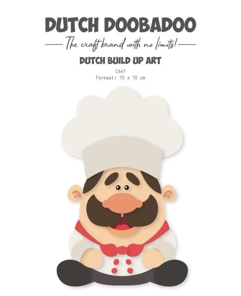 Dutch Doobadoo - Schablone A5 "Chef" Stencil - Dutch Card Art Build Up 