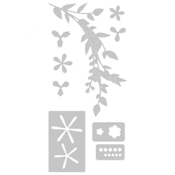 Sizzix Thinlits Craft Die-Set - Spring Foliage / Blumenkranz