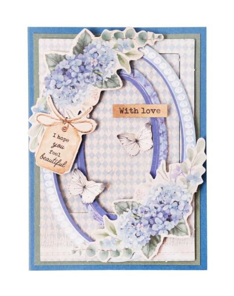 Studio Light - Stanzteile "Hydrangea Frames" DIY Block A6