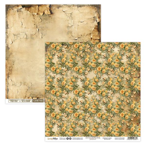 ScrapBoys - Designpapier "Steampunk Journey" Paper Pack 12x12 Inch - 12 Bogen