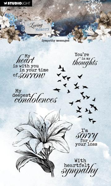 Studio Light - Stempelset "Sympathy Messages" Clear Stamps