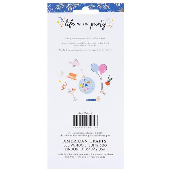 American Crafts - Aufkleber "Icons" Puffy Sticker