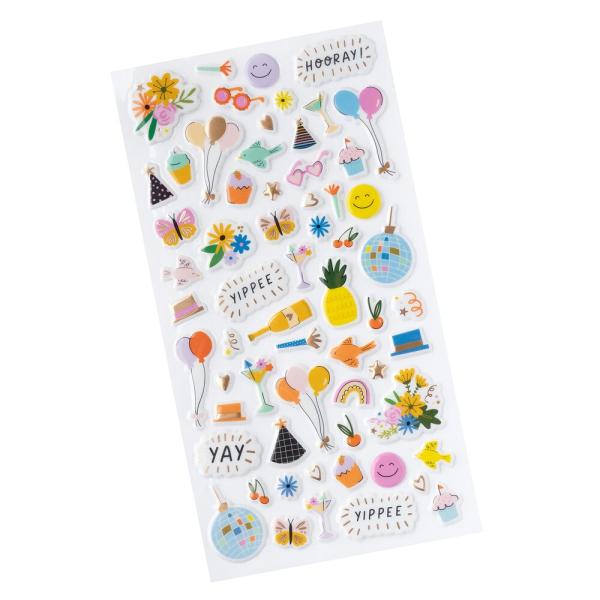 American Crafts - Aufkleber "Icons" Puffy Sticker