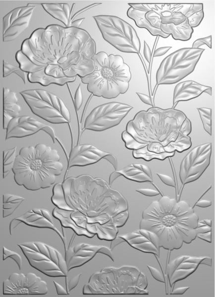 Creative Expressions - 3D Embossingfolder "Bold Blooms" Prägefolder Design by Sue Wilson