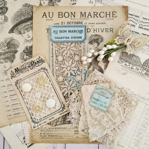 Creative Expressions - Stempelset "Au Bon Marche" Clear Stamps 6x8 Inch Design by Taylor Made Journals