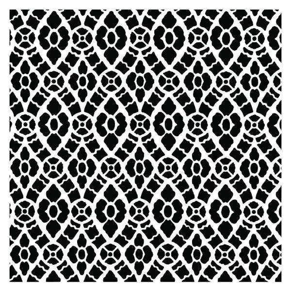 Creative Expressions - Schablone "Lace Crochet" Stencil Design by Taylor Made Journals