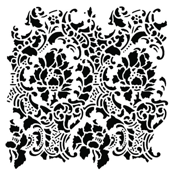 Creative Expressions - Schablone "Lace Fragment" Stencil Design by Taylor Made Journals