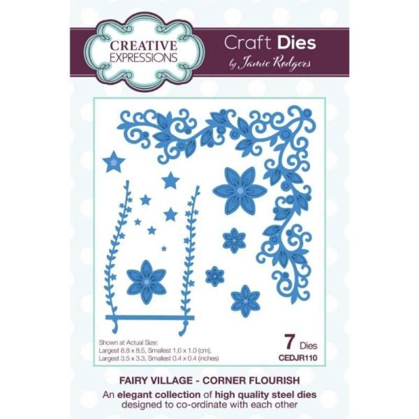 Creative Expressions - Stanzschablone "Fairy Village Corner Flourish" Craft Dies Design by Jamie Rodgers