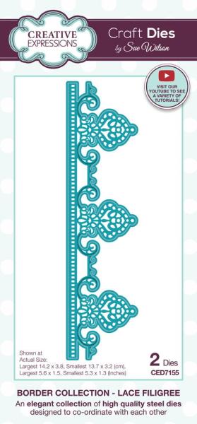 Creative Expressions - Stanzschablone "Border Lace Filigree" Craft Dies Design by Sue Wilson