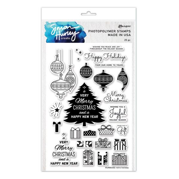 Ranger - Stempelset by Simon Hurley "Retro Holiday" Clear Stamps