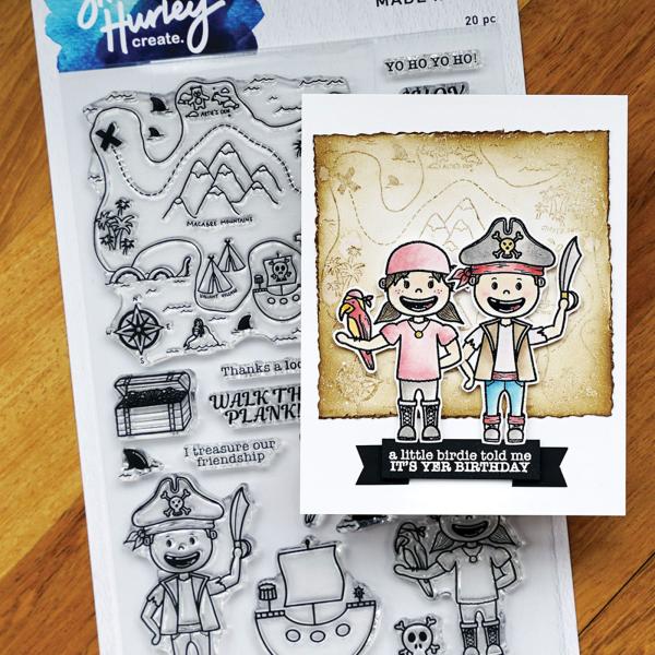 Ranger - Stempelset by Simon Hurley "Pirate Party" Clear Stamps