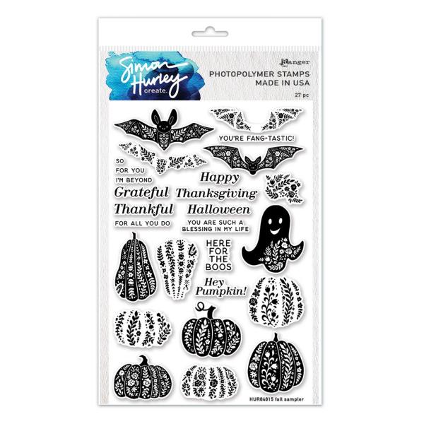 Ranger - Stempelset by Simon Hurley "Fall Sampler" Clear Stamps