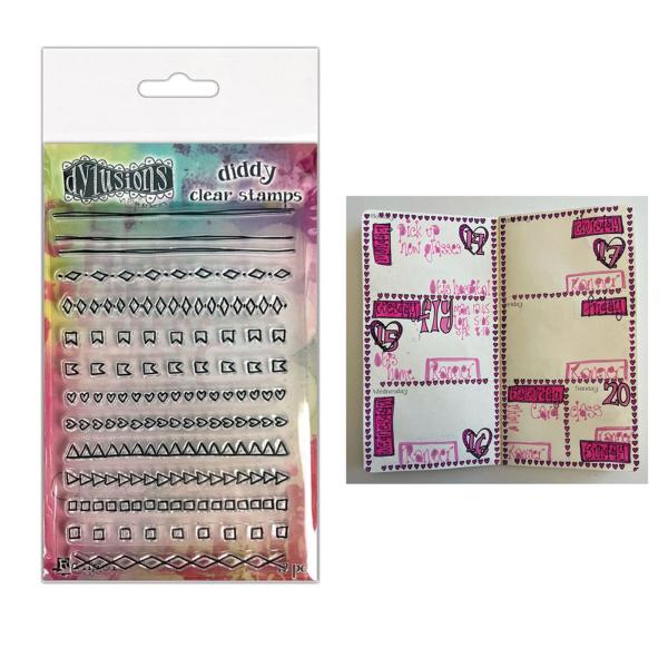 Ranger - Stempelset "Mini Doodles" Clear Stamps Dylusions Diddy